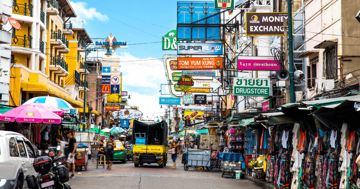 la calle más famosa de Bangkok